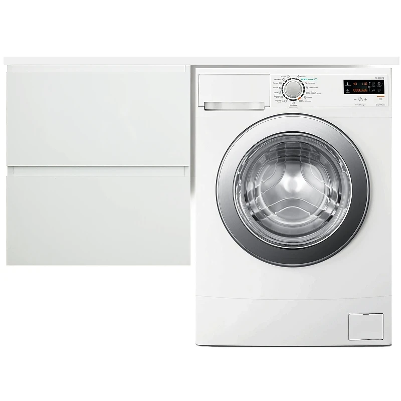 Тумба с раковиной Эстет Dallas Luxe 110 L ФР-00002020 подвесная Белая МДФ / ЛДСП