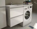 Тумба с раковиной Эстет Dallas Luxe 110 L ФР-00002020 подвесная Белая МДФ / ЛДСП
