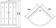 Душевая кабина Niagara Ultra 100x100 NG-1902-01 с гидромассажем