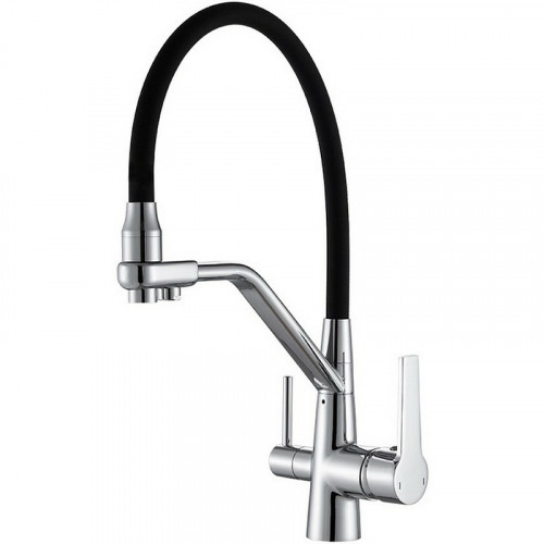 Смеситель для кухни Viko V-5512 Хром Черный латунь