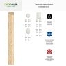 Зеркало Evoform Octagon 64х64 BY 3966 в багетной раме - Слоновая кость 51