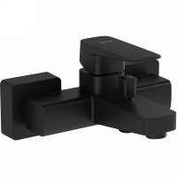 Смеситель для ванны Vitra Root Square A4273736EXP Черный матовый латунь на стену