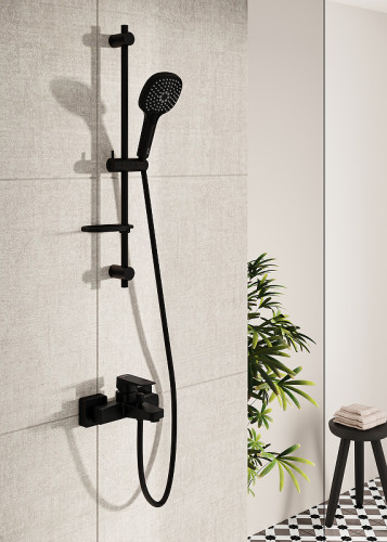 Смеситель для ванны Vitra Root Square A4273736EXP Черный матовый латунь на стену