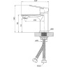Смеситель для раковины Orange Felix M14-021cr