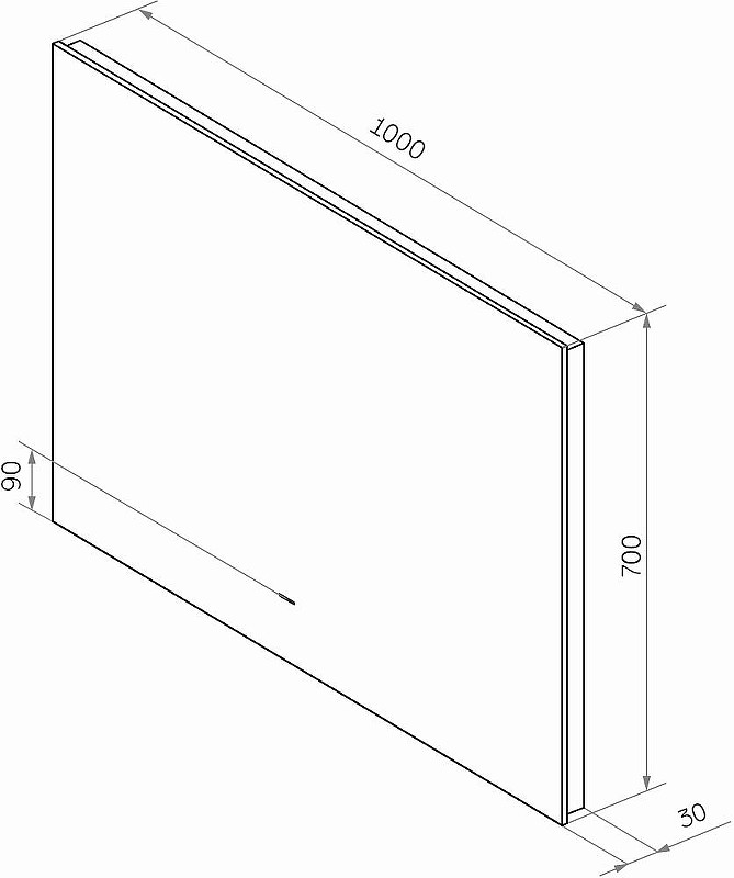 Комплект мебели для ванной DIWO Элиста 100 подвесной цвет Черный муар Светлое дерево