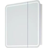Зеркальный шкаф Corozo Алабама 80/С SD-00000902 с подсветкой Белый МДФ / ЛДСП, стекло