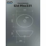 Раковина-чаша Gid Lago Mnc331 41 54430 цвет Под камень глянцевый