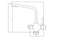 Смеситель для кухни ZorG Steel Hammer SH 909 CR Хром латунь