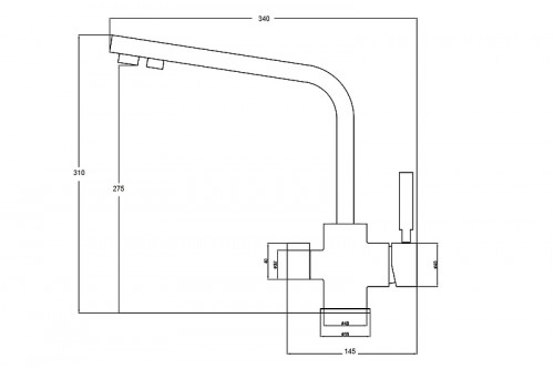 Смеситель для кухни ZorG Steel Hammer SH 909 CR Хром латунь