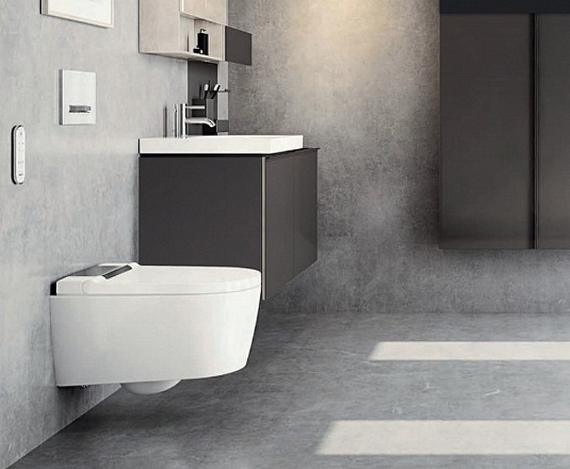 Унитаз-биде Geberit AquaClean Sela 146.224.11.1 подвесной с сиденьем Микролифт фарфор подвесной