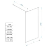 Душевая перегородка Veconi Korato KR-81F 110 KR81F-110-08-C4 профиль Хром стекло рифленое