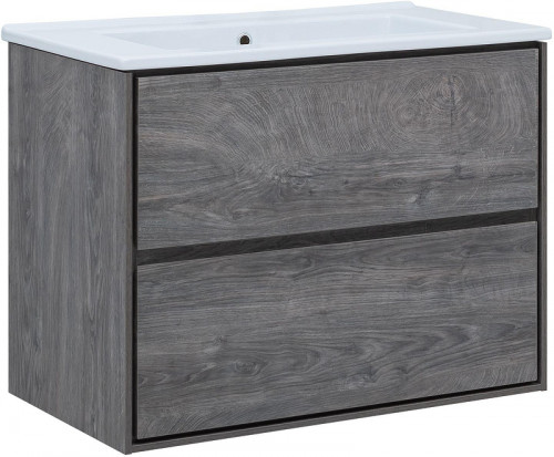 Тумба под раковину Aquanet Милан 85 339969 подвесная цвет Дуб рошелье