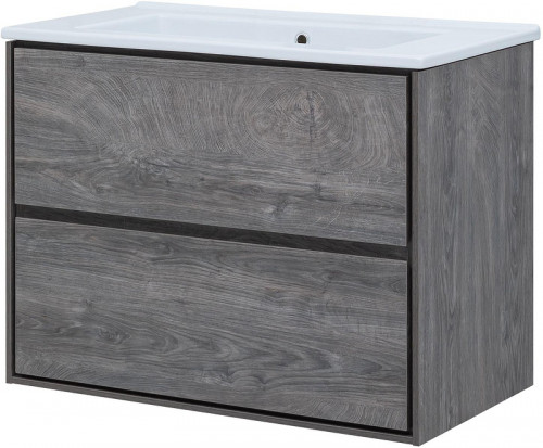 Тумба под раковину Aquanet Милан 85 339969 подвесная цвет Дуб рошелье