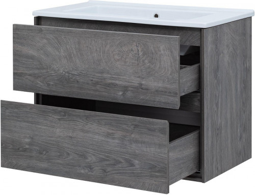 Тумба под раковину Aquanet Милан 85 339969 подвесная цвет Дуб рошелье