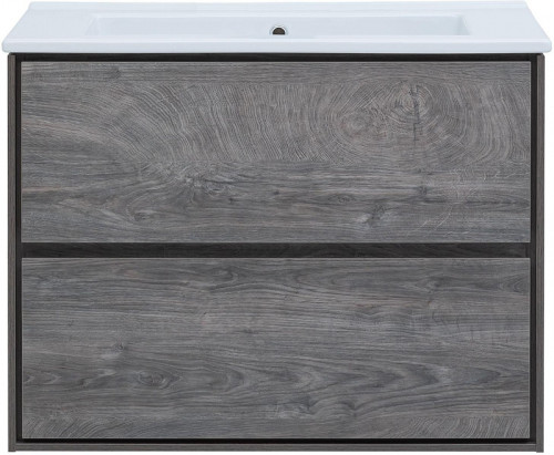 Тумба под раковину Aquanet Милан 85 339969 подвесная цвет Дуб рошелье