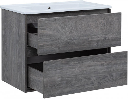 Тумба под раковину Aquanet Милан 85 339969 подвесная цвет Дуб рошелье