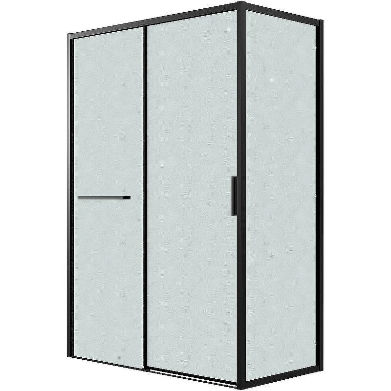 Душевой уголок Grossman Style 130х70 120.K33.05.1370.21.02 профиль Черный матовый стекло шиншилла