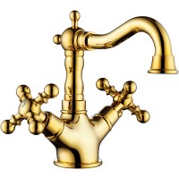 Смеситель для раковины Gappo G89-6 G1389-6 Золото