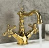 Смеситель для раковины Gappo G89-6 G1389-6 Золото