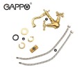 Смеситель для раковины Gappo G89-6 G1389-6 Золото