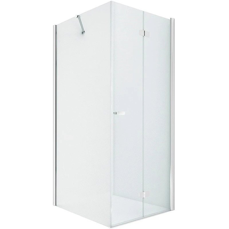 Душевой уголок New Trendy New Soleo Chrome 100х100 R D-0154A/D-0089B профиль Хром стекло прозрачное