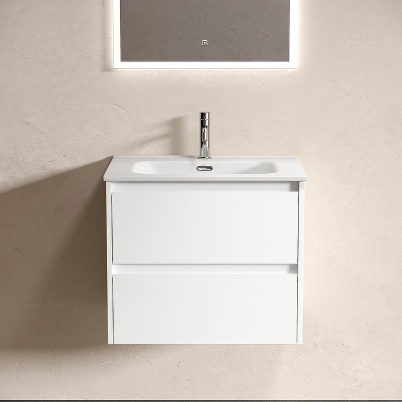 Тумба под раковину Sancos Libra 60 LB60W подвесная Белый глянец МДФ / ЛДСП