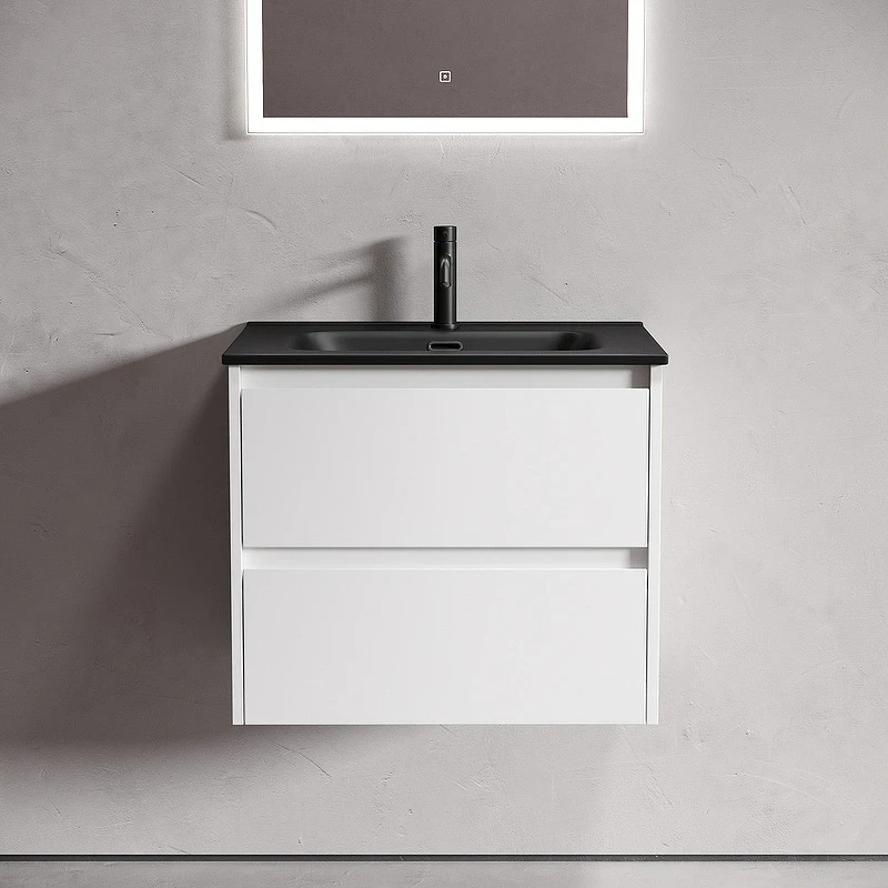 Тумба под раковину Sancos Libra 60 LB60W подвесная Белый глянец МДФ / ЛДСП