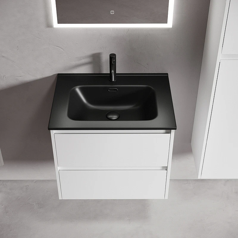 Тумба под раковину Sancos Libra 60 LB60W подвесная Белый глянец МДФ / ЛДСП