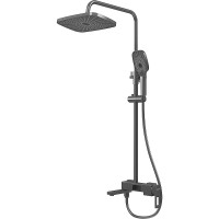 Душевая система Grossman Pragma 500.K35.03.420 Графит брашированный латунь на стену