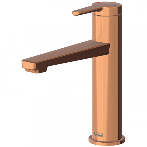 Смеситель для раковины Teska Liva Leo S E5419 Розовое золото латунь