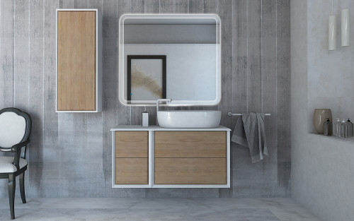 Тумба Cezares Bellagio 35 54719 подвесная Rovere tabacco МДФ / ЛДСП