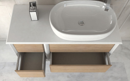 Тумба Cezares Bellagio 35 54719 подвесная Rovere tabacco МДФ / ЛДСП