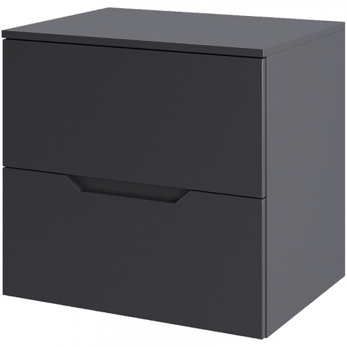 Тумба под раковину Orange Line 60 Li-60TugMDF подвесная Графит матовый МДФ / ЛДСП