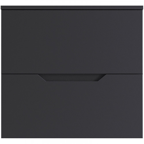 Тумба под раковину Orange Line 60 Li-60TugMDF подвесная Графит матовый МДФ / ЛДСП