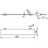 Стеклянная полка Kludi Vela S 2597339 Черная матовая