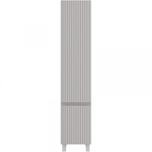 Шкаф пенал Brevita Victory 35 L VIC-05035-500L Серый шелк МДФ / ЛДСП