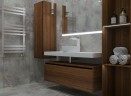 Тумба Boheme Armadi Art Flat Vallessi Uno-S 140 897-140-D подвесная Dark oak МДФ / ЛДСП