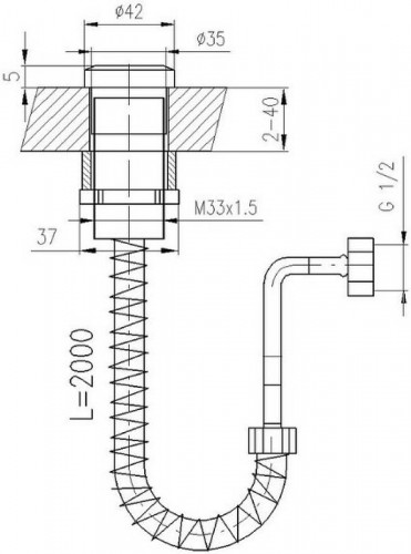 Шланг для смесителя Rav Slezak MD0023SM Бронза латунь