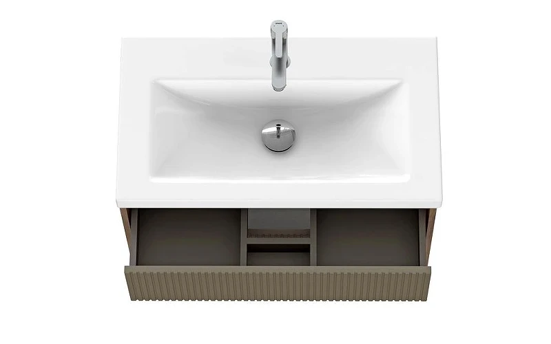 Тумба под раковину Cersanit Classic Ribble 80 69280 подвесная цвет Коричневый