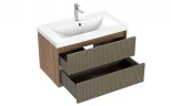 Тумба под раковину Cersanit Classic Ribble 80 69280 подвесная цвет Коричневый