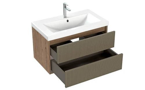Тумба под раковину Cersanit Classic Ribble 80 69280 подвесная цвет Коричневый