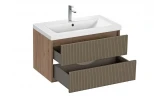 Тумба под раковину Cersanit Classic Ribble 80 69280 подвесная цвет Коричневый