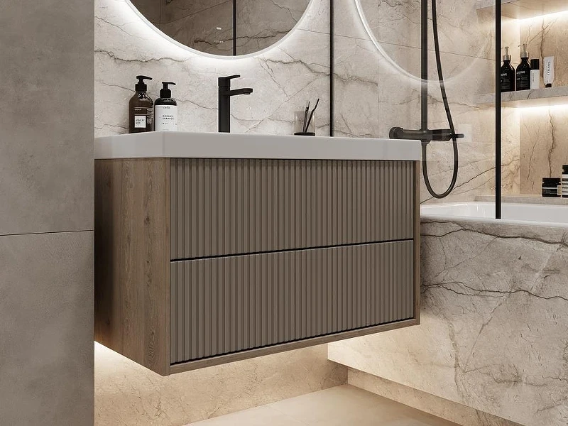 Тумба под раковину Cersanit Classic Ribble 80 69280 подвесная цвет Коричневый