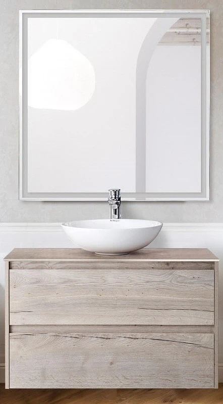 Тумба под раковину BelBagno Kraft 80 KRAFT-800-2C-SO-RGB подвесная Rovere Galifax Bianco МДФ / ЛДСП