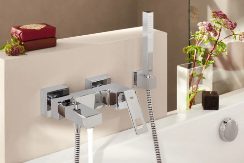 Смеситель для ванны Grohe Eurocube 23141000 Хром латунь на стену
