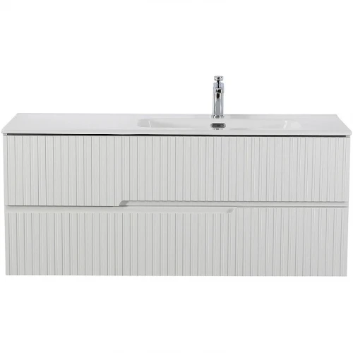 Тумба под раковину Cezares Duet-N 120 R DUET-N-1200-2C-SO-BL-R подвесная Bianco Lucido МДФ / ЛДСП
