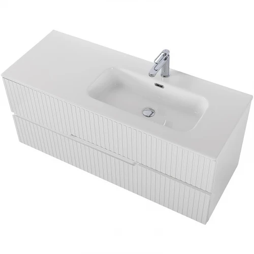 Тумба под раковину Cezares Duet-N 120 R DUET-N-1200-2C-SO-BL-R подвесная Bianco Lucido МДФ / ЛДСП