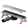 Душевой лоток AM.PM MasterFlow 40 W01SC-P11-040-01SB с решеткой Хром матовый Cut Gradient