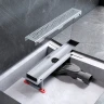 Душевой лоток AM.PM MasterFlow 40 W01SC-P11-040-01SB с решеткой Хром матовый Cut Gradient