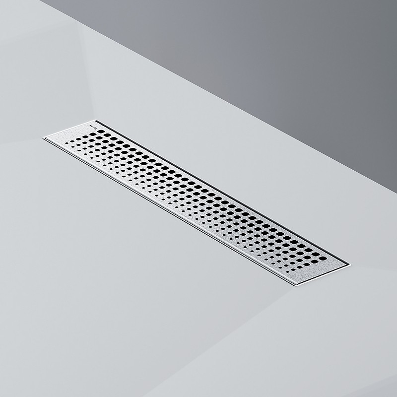 Душевой лоток AM.PM MasterFlow 40 W01SC-P11-040-01SB с решеткой Хром матовый Cut Gradient